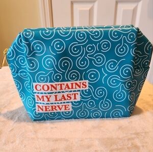 Contains My Last Nerve Make-Up Bag Pouch